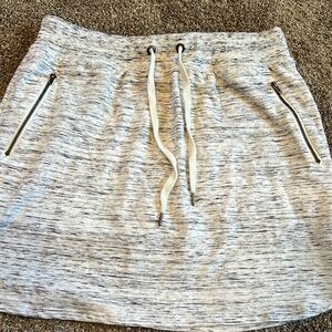 Skort. Light gray.  Never worn.  Large